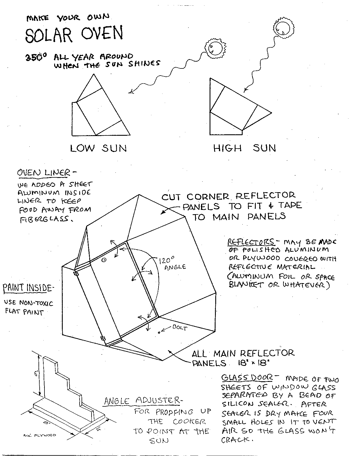solar oven directions